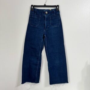 Maeve The Colette Dark Wash Raw Hem Denim Jeans